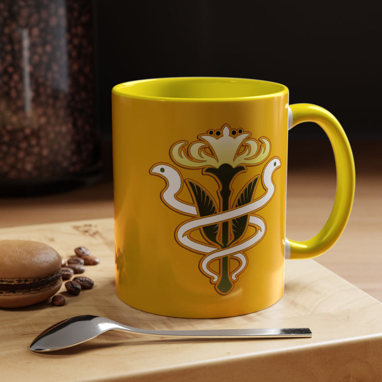 The order of the twin adder from Gridania FFXIV 11-ounce Yellow Mug