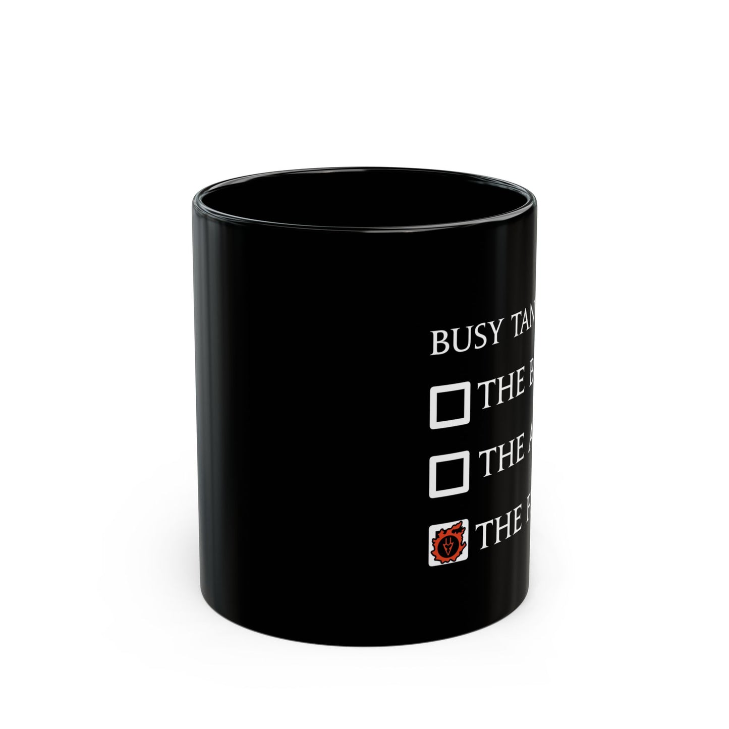 Dragoon Funny meme - Busy tanking... the floor? FFXIV 11 & 15oz Black Mug