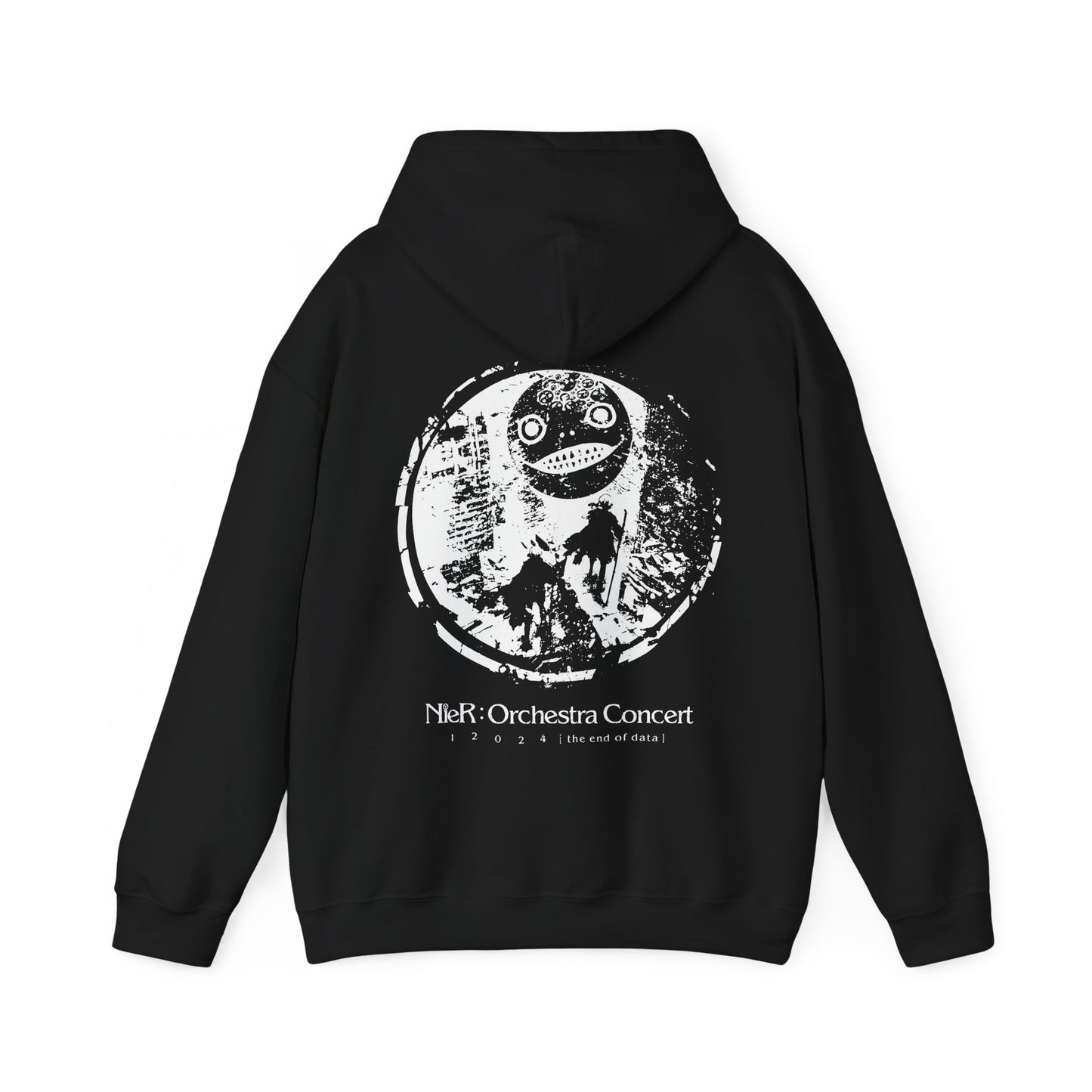 NieR Orchestra Concert design - Emil / Yoko Taro mask 2B & 9S hoodie unisex