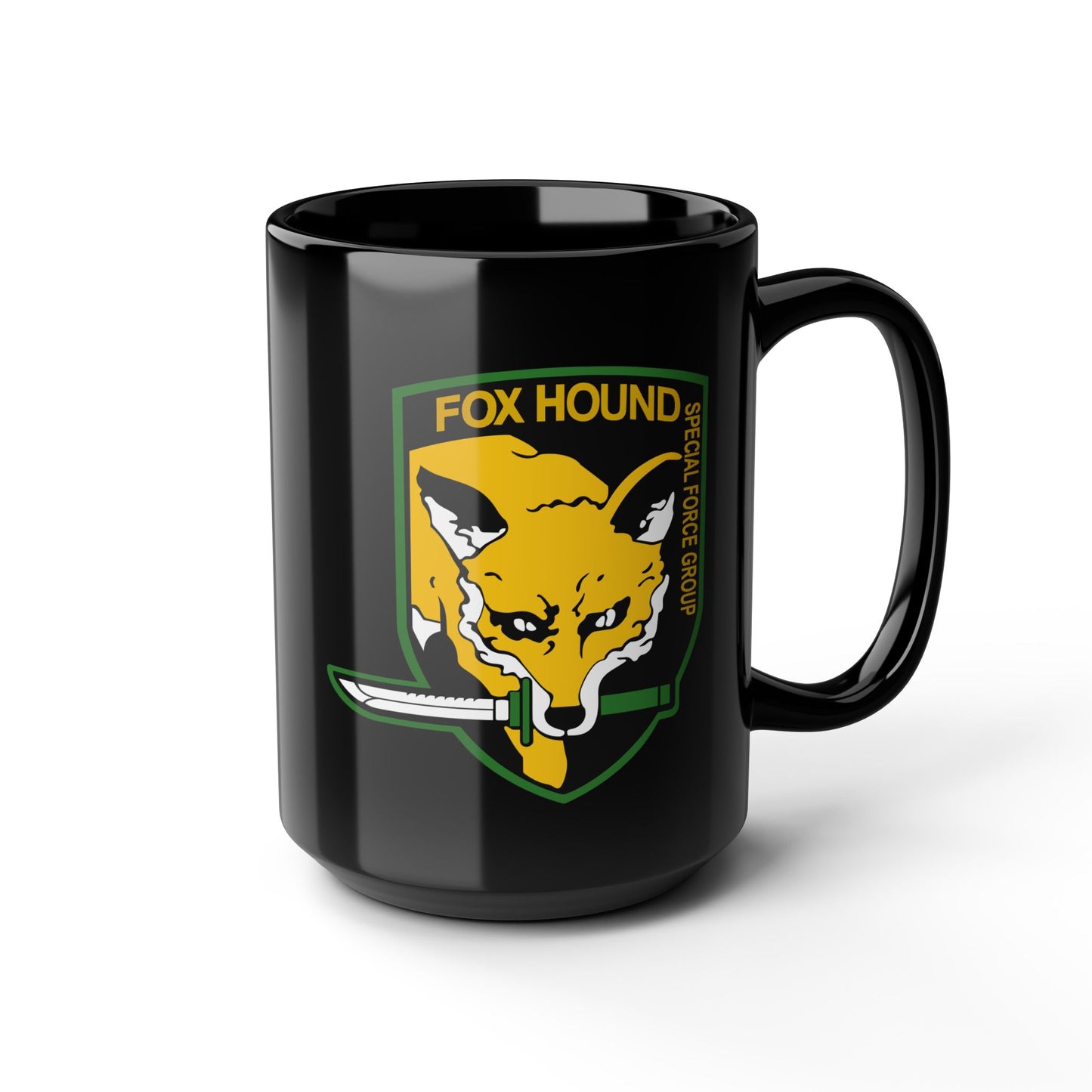 FOX HOUND - Metal Gear 11 & 15oz Black Mug