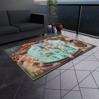 Spira Map - Final Fantasy X Outdoor Rug  24'' to 84''