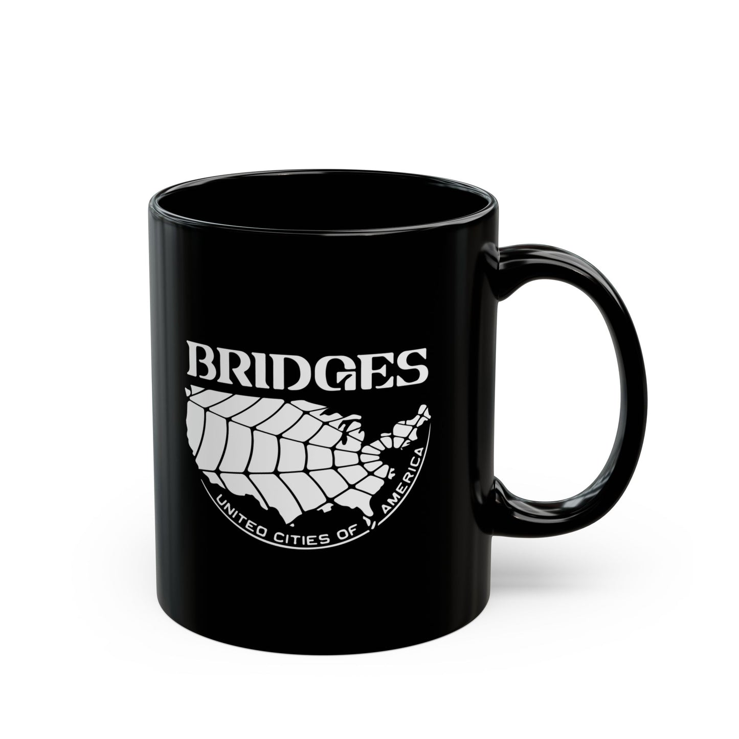 Death Stranding Bridges UCA - 11oz & 15oz Black Mug