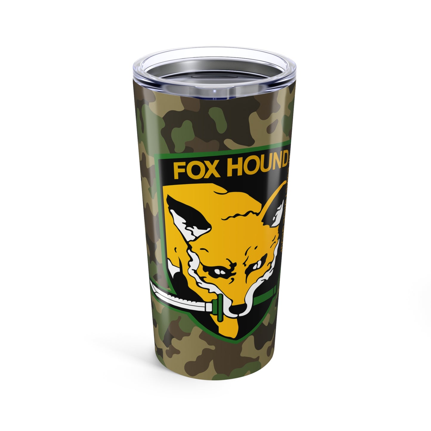 Fox Hound Military Pattern Metal Gear Tumbler 20oz