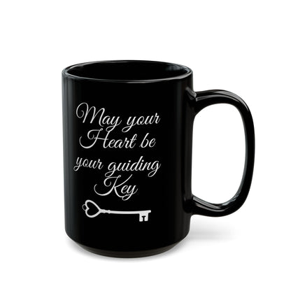 May your Heart be your guiding Key - Kingdom Hearts 11 & 15oz Black Mug