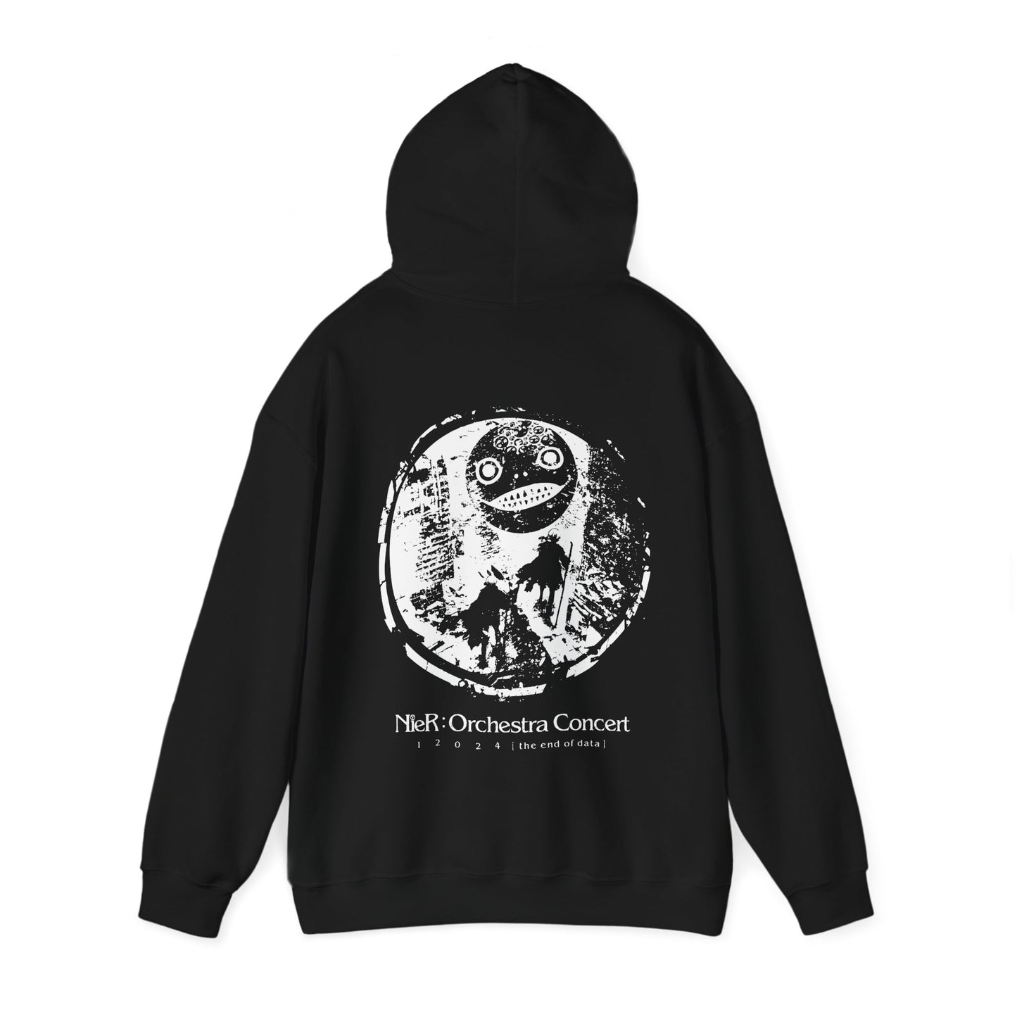 NieR Orchestra Concert design - Emil / Yoko Taro mask 2B & 9S hoodie unisex