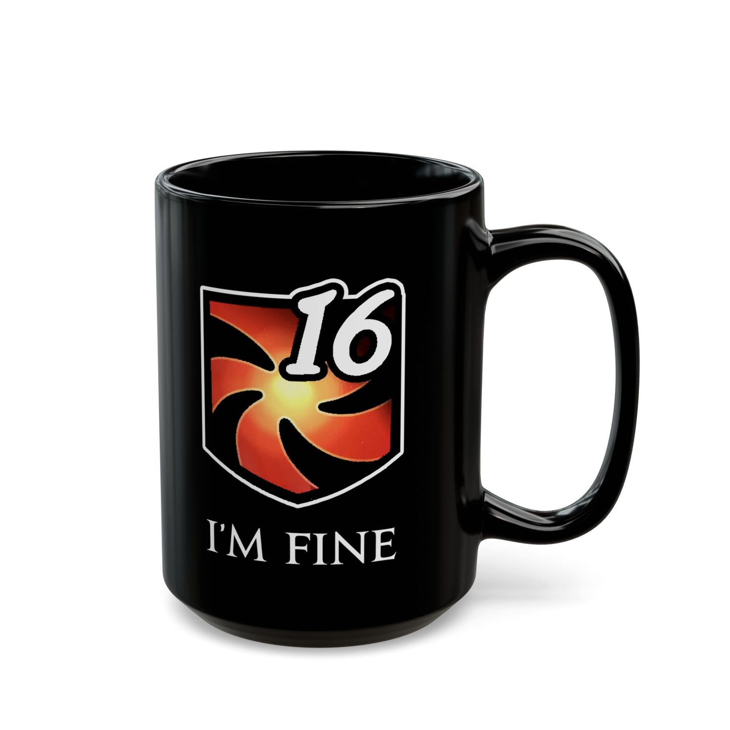 I'm fine - Vulnerability Stacks FFXIV 11oz & 15oz  Black Mug