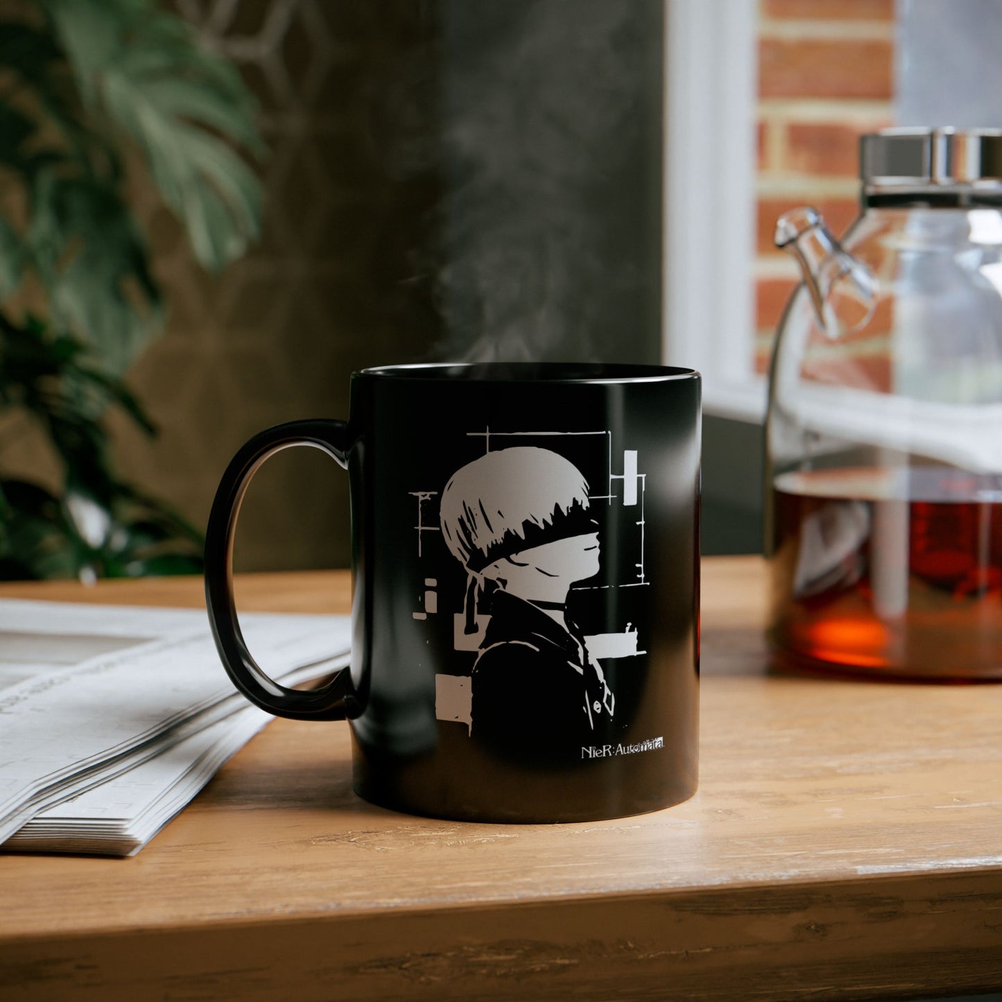 NieR Automata 9S YoRHa 11 & 15oz Black Mug