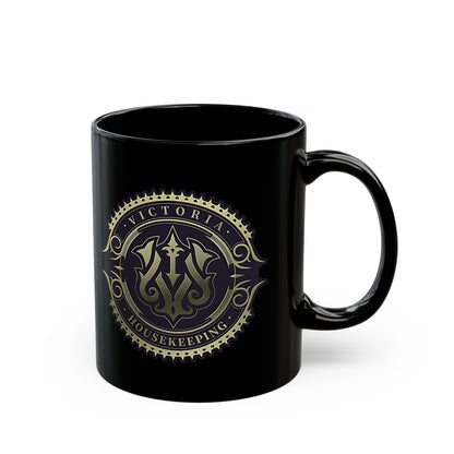 Victoria Housekeeping from ZZZ 11oz & 15oz Black Mug