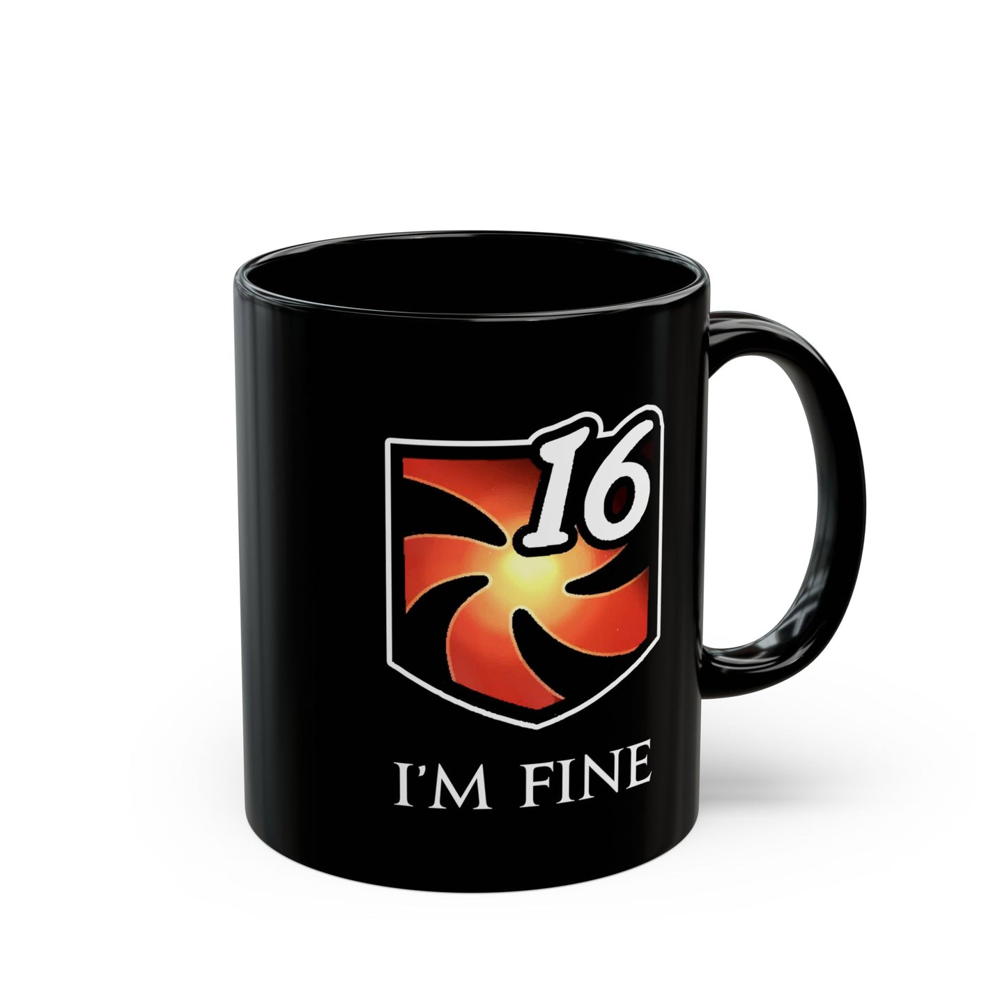 I'm fine - Vulnerability Stacks FFXIV 11oz & 15oz  Black Mug