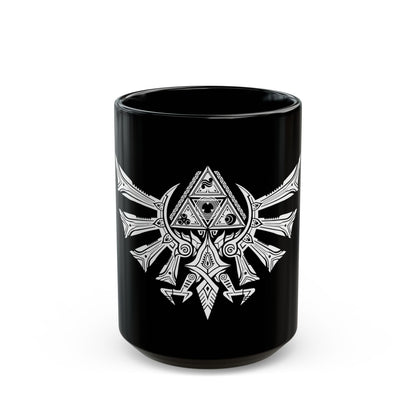Triforce Eagle The Legend of Zelda 11 & 15oz Black Mug