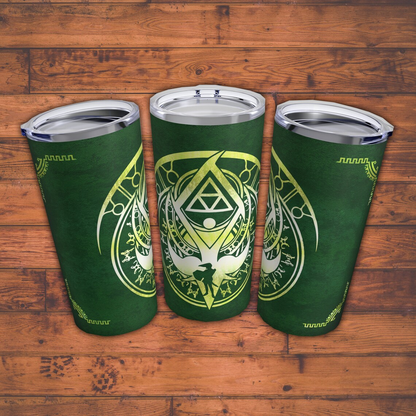 TLOZ Twilight Princess crest Tumbler 20oz