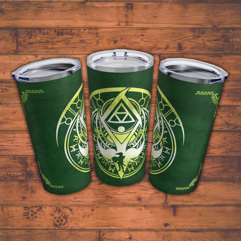 TLOZ Twilight Princess crest Tumbler 20oz