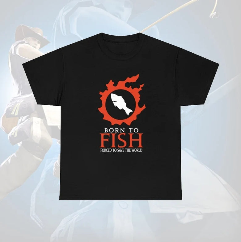 Born to Fish Forced to save the World - Funny  FF14 MMORPG meme