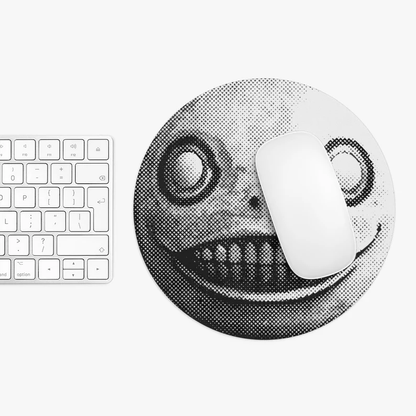 Emil - Yoko Taro face mask Gift Accessories Mousepad 8'' diameter