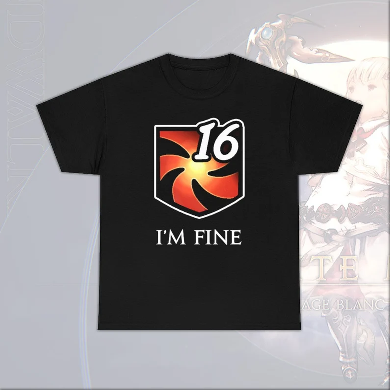 I'm fine - Vulnerability Stacks MMORPG FFXIV Online T Shirt