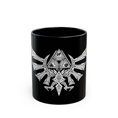 Triforce Eagle The Legend of Zelda 11 & 15oz Black Mug
