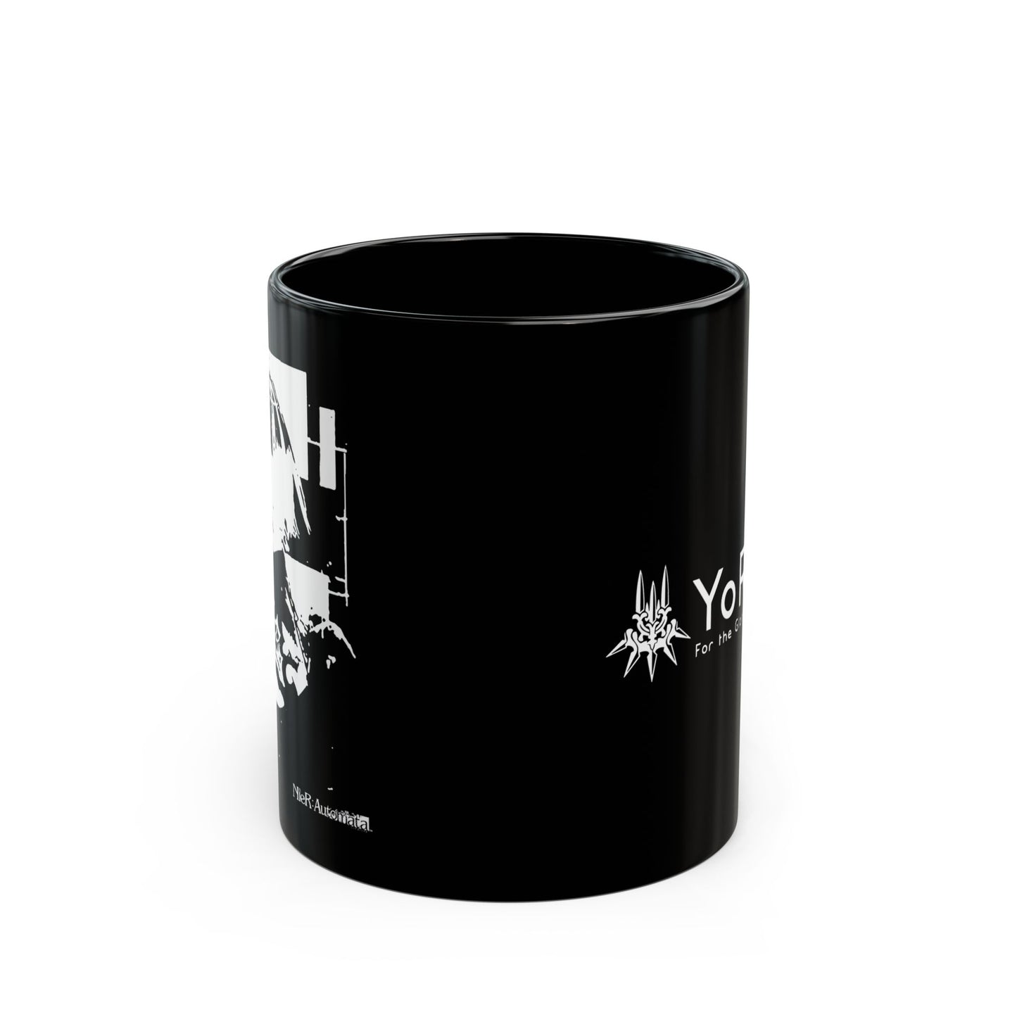 NieR Automata 2B YoRHa 11 & 15oz Black Mug