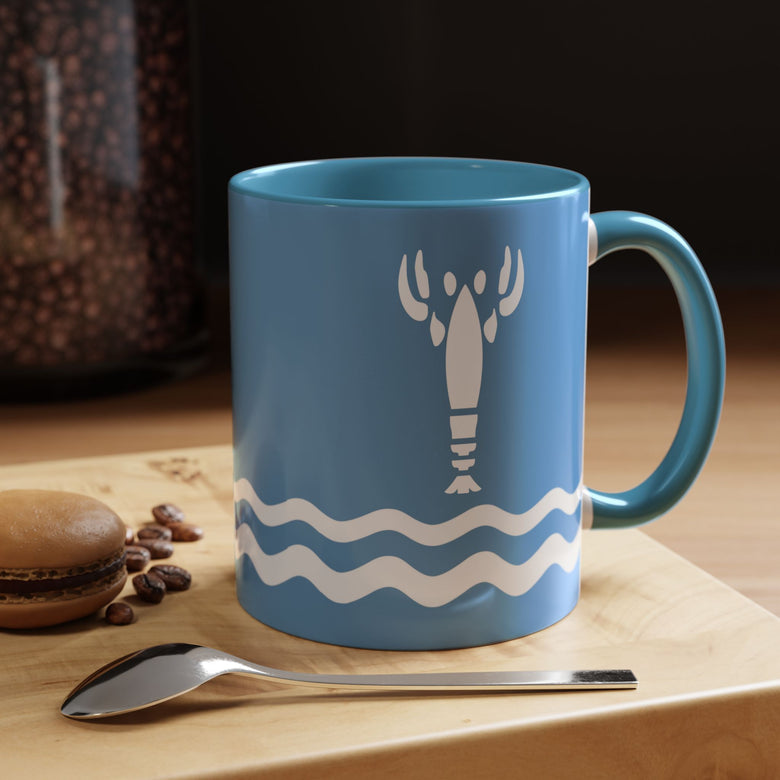 The legend of Zelda Wind waker lobster FFXIV 11-ounce light blue Mug