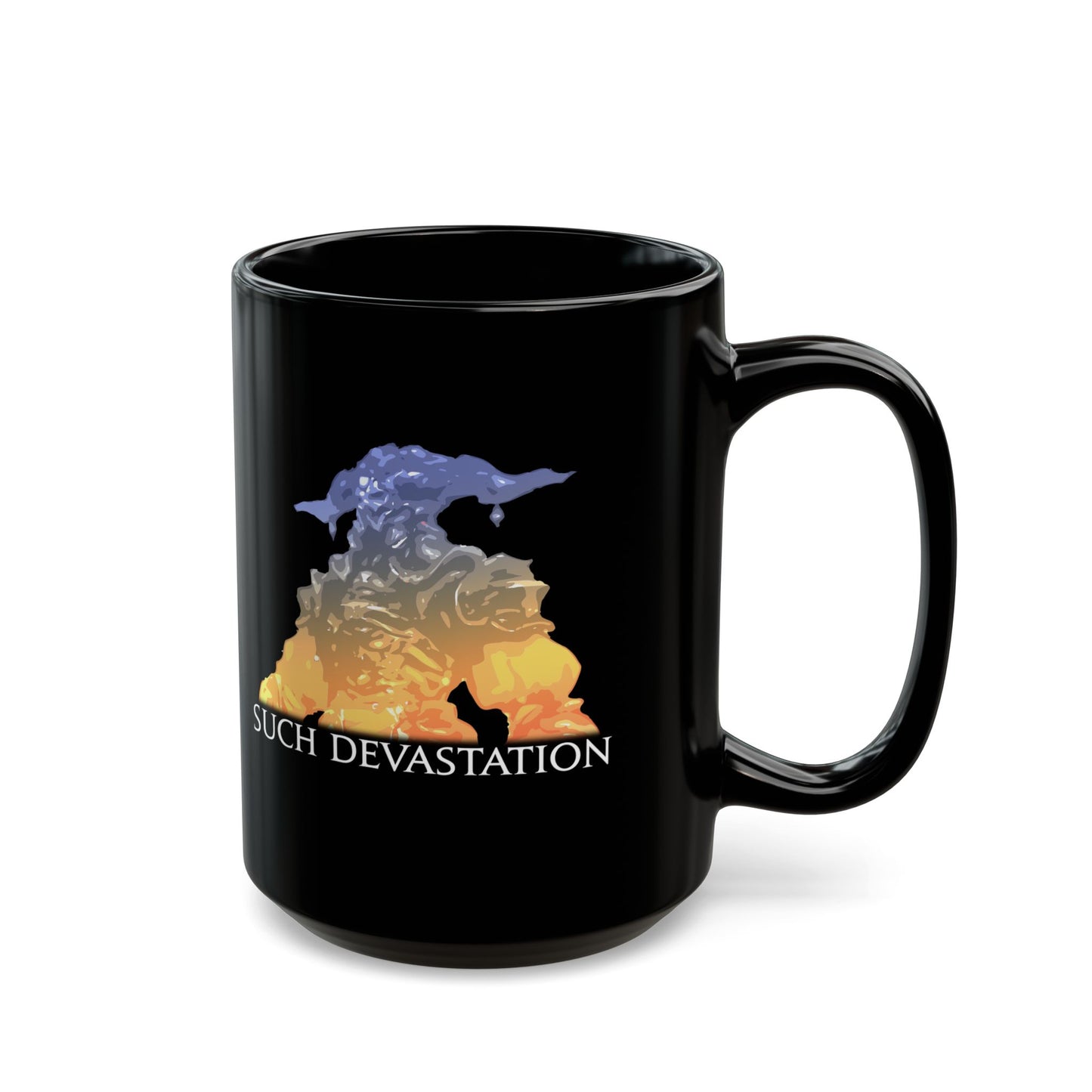 Such devastation FFXIV meme 11oz & 15oz Black Mug