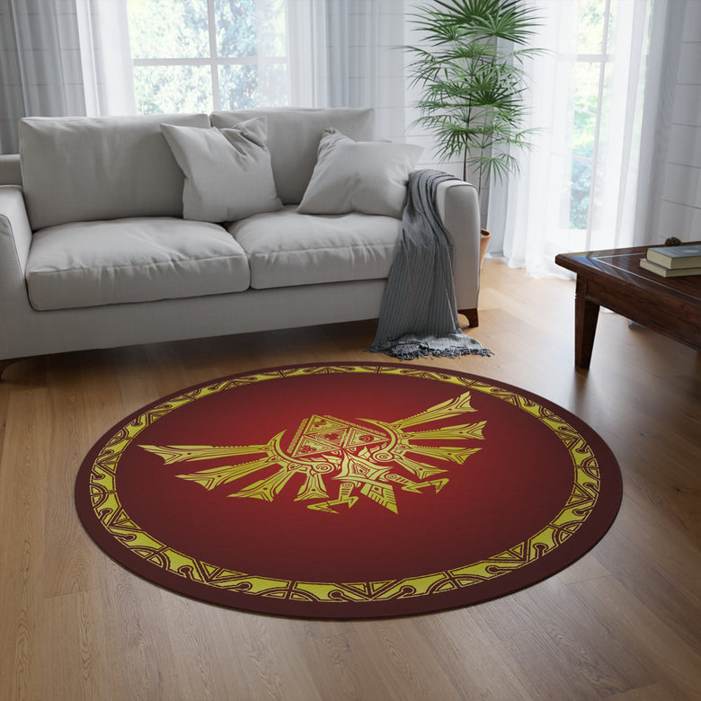 Legend of Zelda Triforce eagle Round Rug 60'' diameter