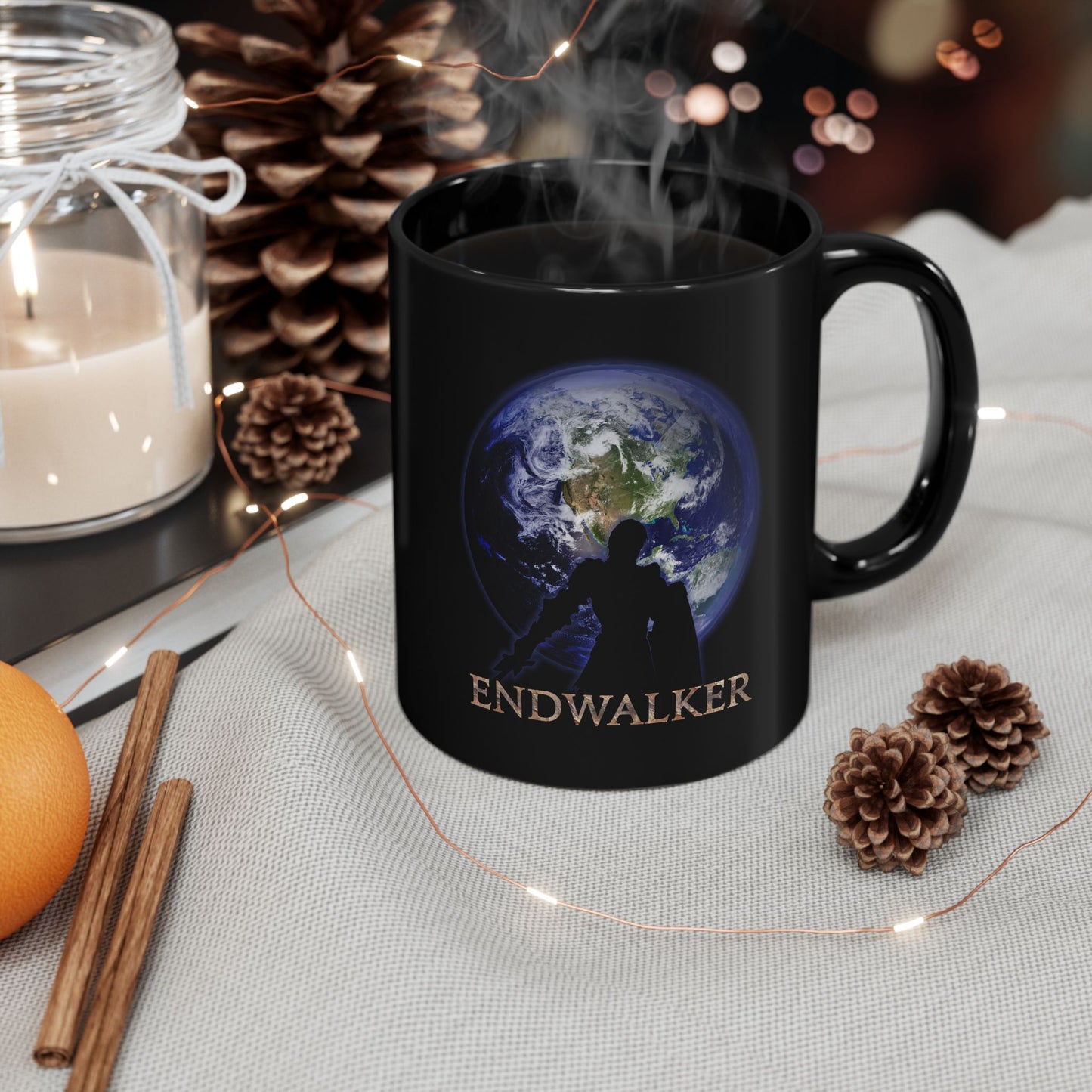 The Endwalker Warrior of light FFXIV 11 & 15oz Black Mug