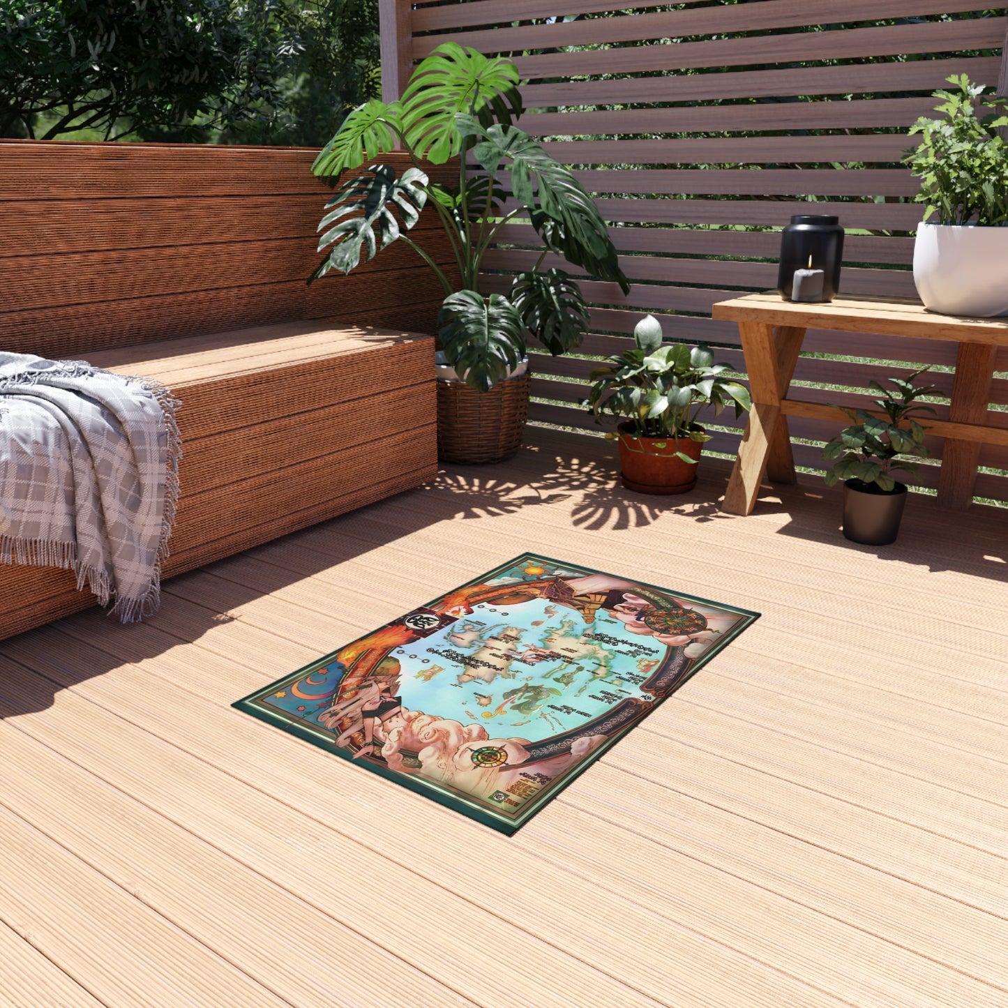 Spira Map - Final Fantasy X Outdoor Rug  24'' to 84''
