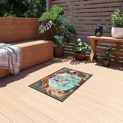 Spira Map - Final Fantasy X Outdoor Rug  24'' to 84''