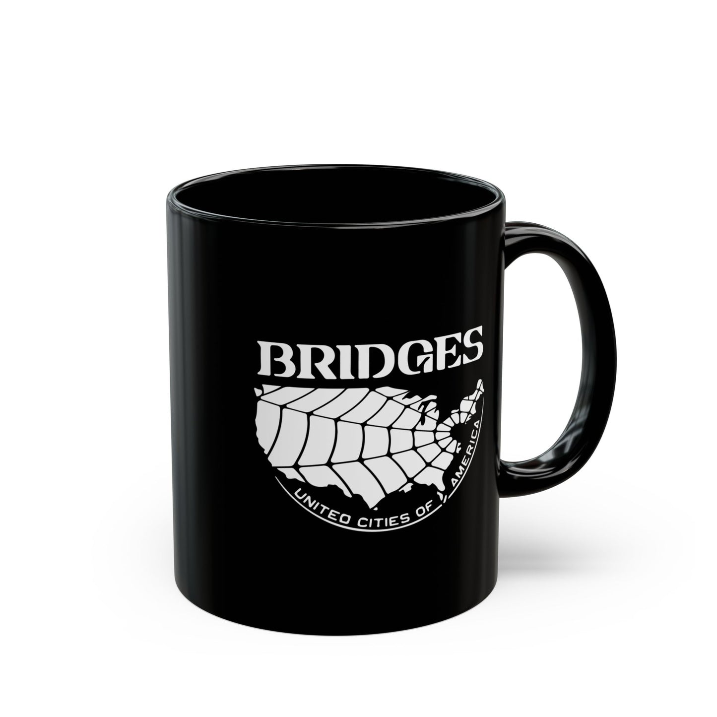 Death Stranding Bridges UCA - 11oz & 15oz Black Mug