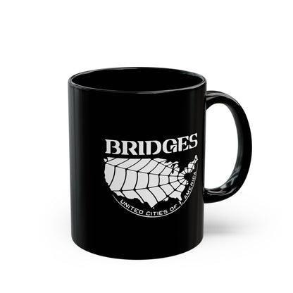 Death Stranding Bridges UCA - 11oz & 15oz Black Mug