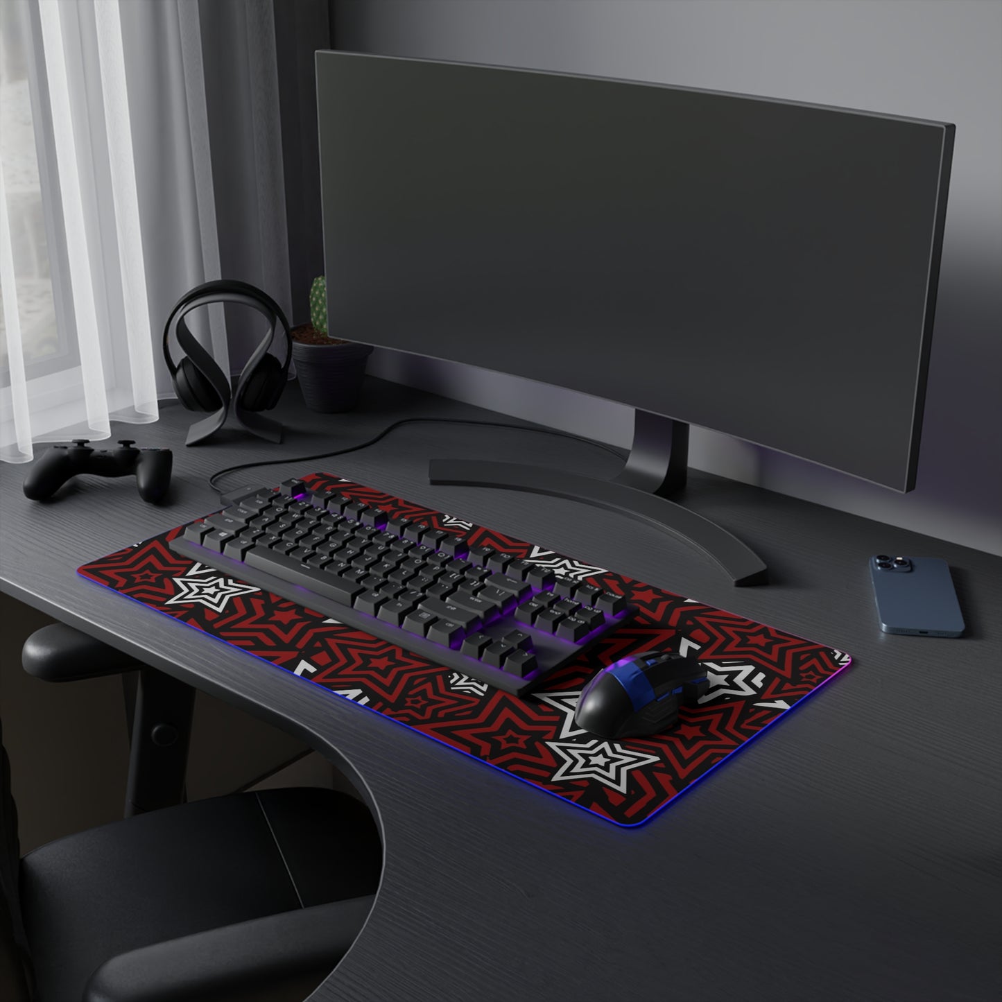 LED Gaming Mouse Pad - Persona 5 UI Design