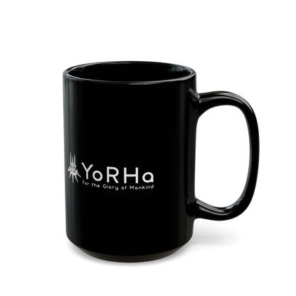 NieR Automata 2B YoRHa 11 & 15oz Black Mug