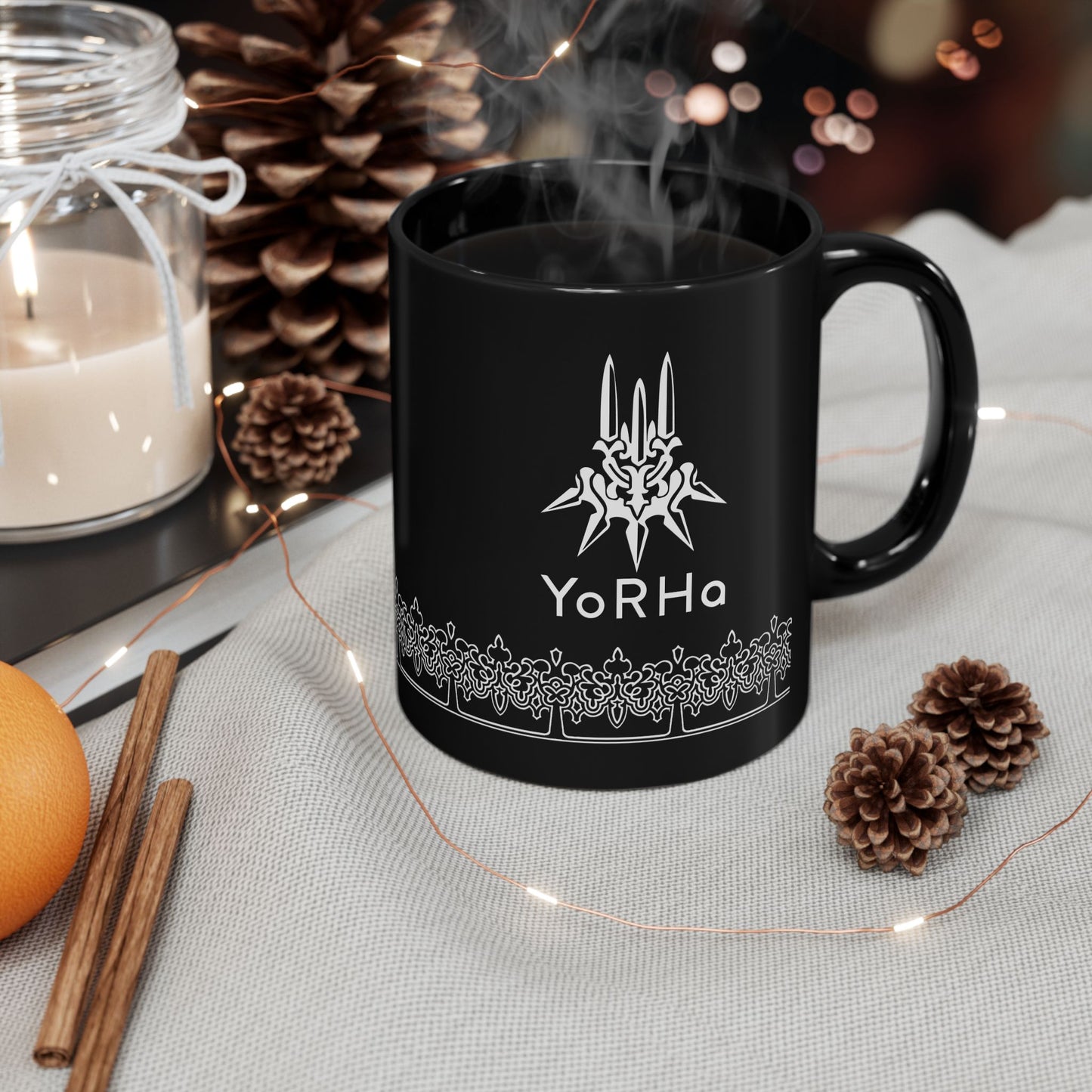 YoRHa NieR Automata 11 & 15oz Black Mug
