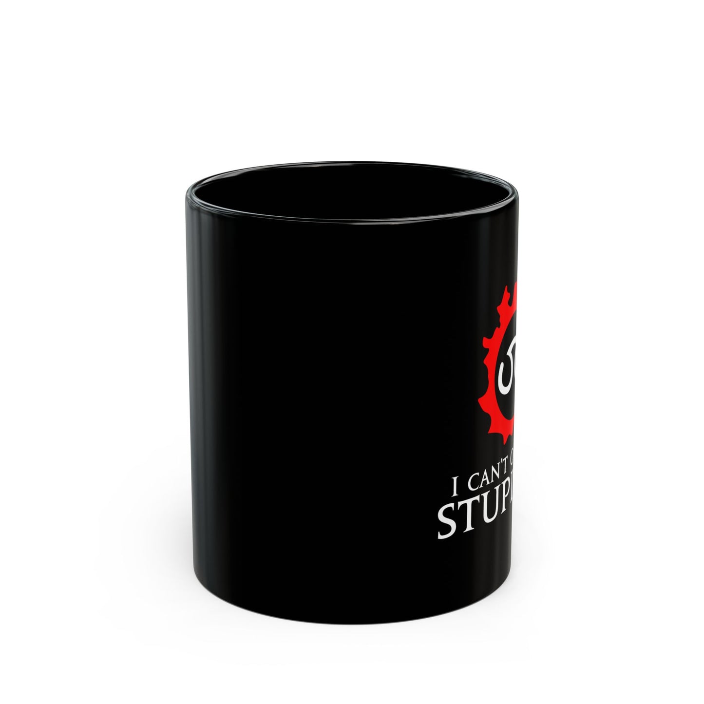 Scholar - I can't out-heal Stupidity FFXIV 15oz & 11oz Black Mug