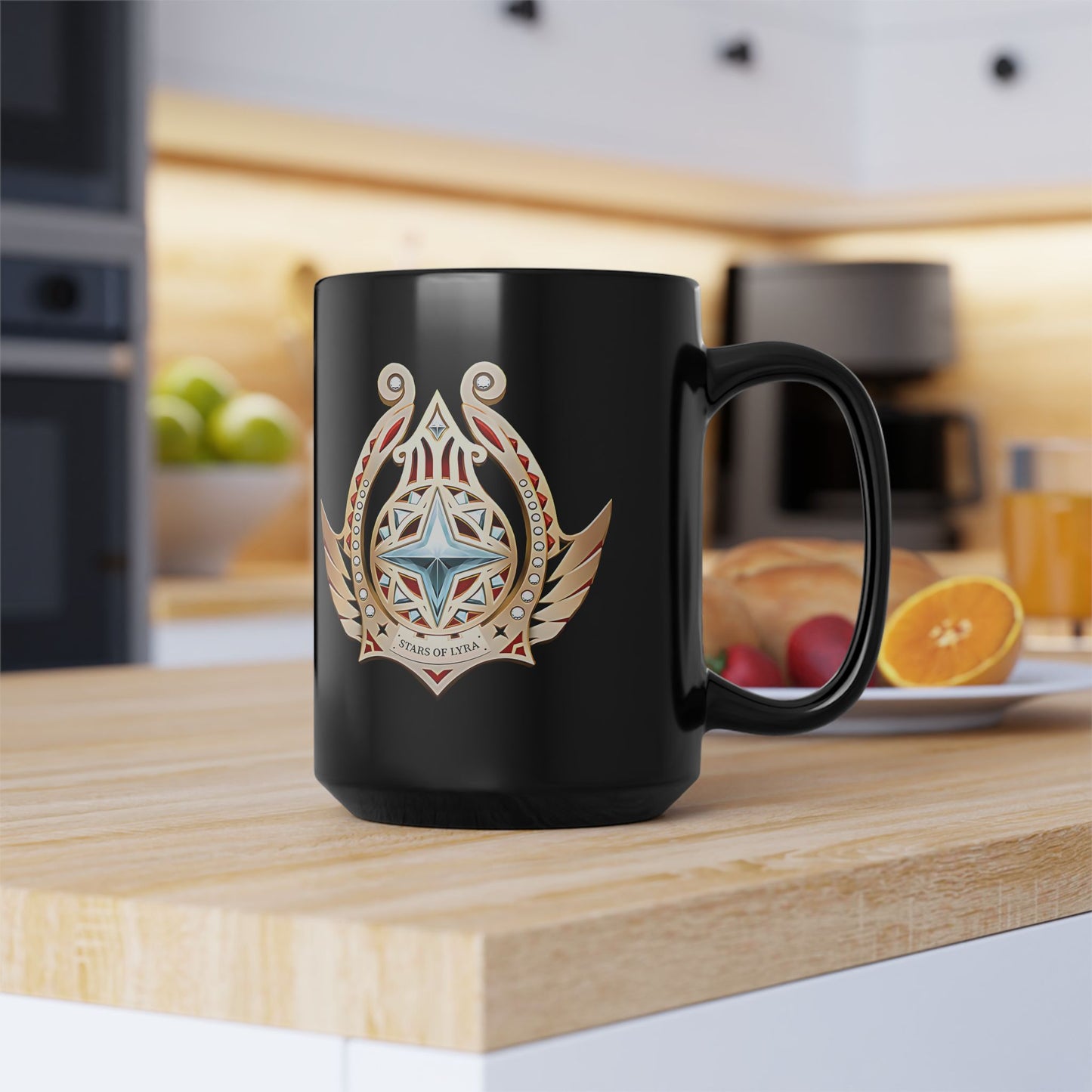 Stars of Lyra from ZZZ 11oz & 15oz Black Mug