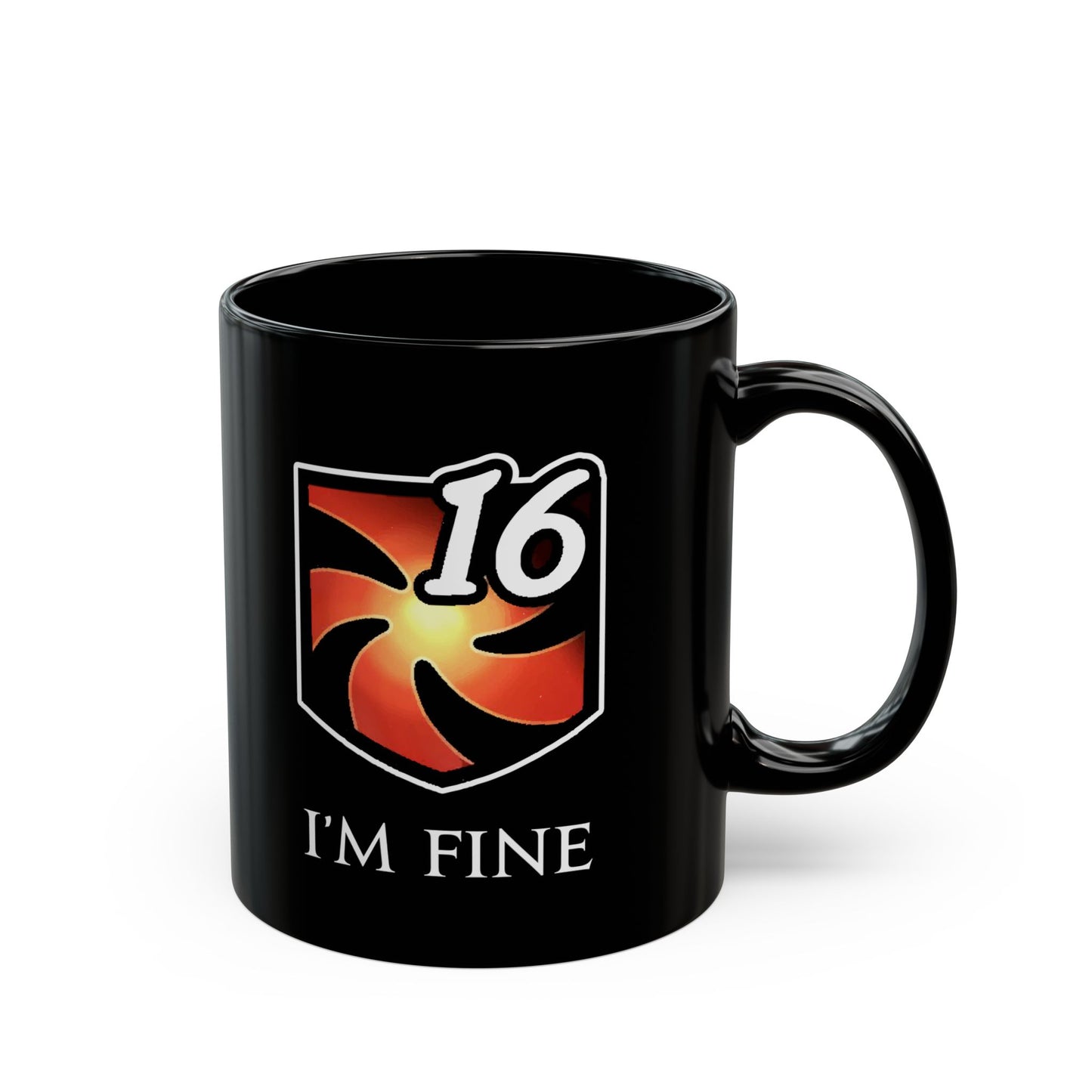 I'm fine - Vulnerability Stacks FFXIV 11oz & 15oz  Black Mug