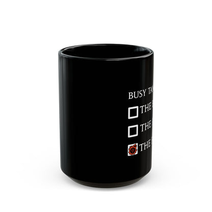 Dragoon Funny meme - Busy tanking... the floor? FFXIV 11 & 15oz Black Mug