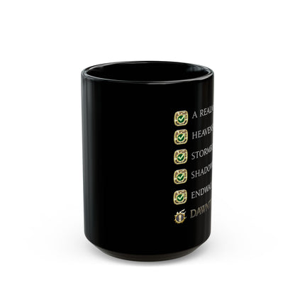 The lastest MSQ FFXIV Dawntrail FFXIV 11 & 15oz Black Mug