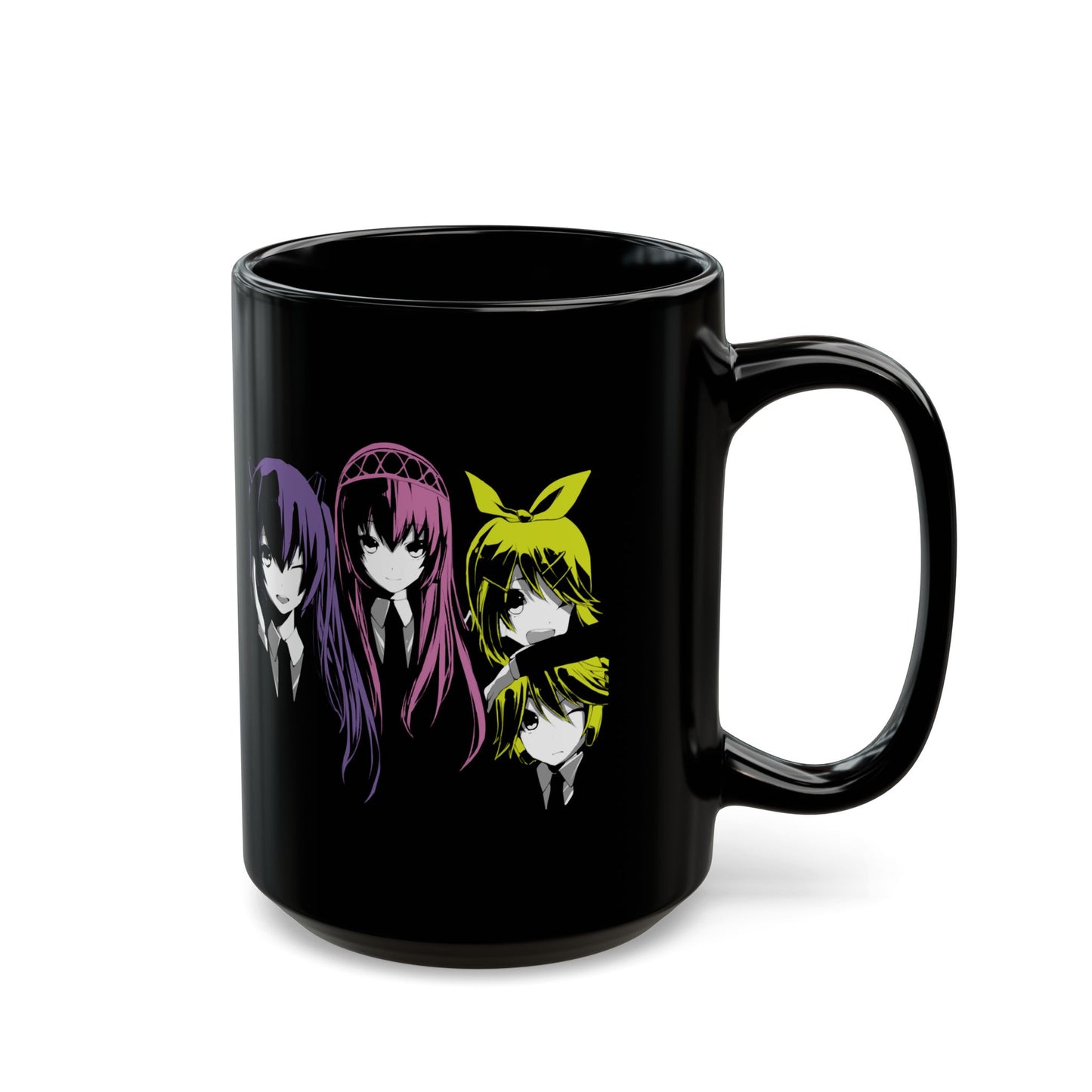 Vocaloids Japan Virtual Idols 11 & 15oz Black Mug