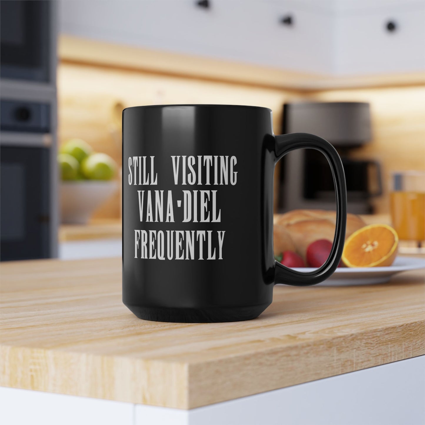 Still visiting Vana'diel Frequently Final Fantasy XI 11 & 15 oz Black Mug