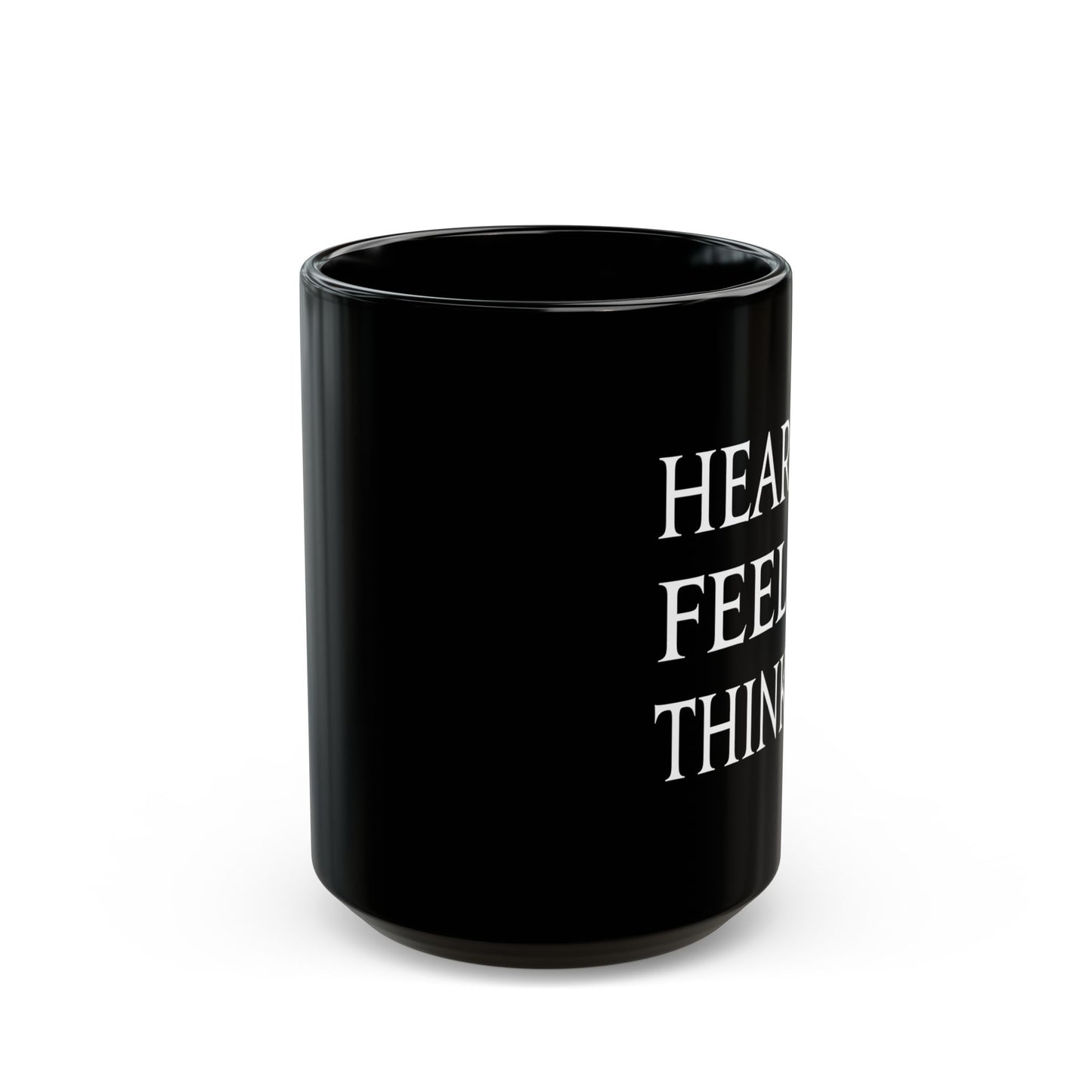 Hear Feel Think Hydaelyn FFXIV 11 & 15oz Black Mug