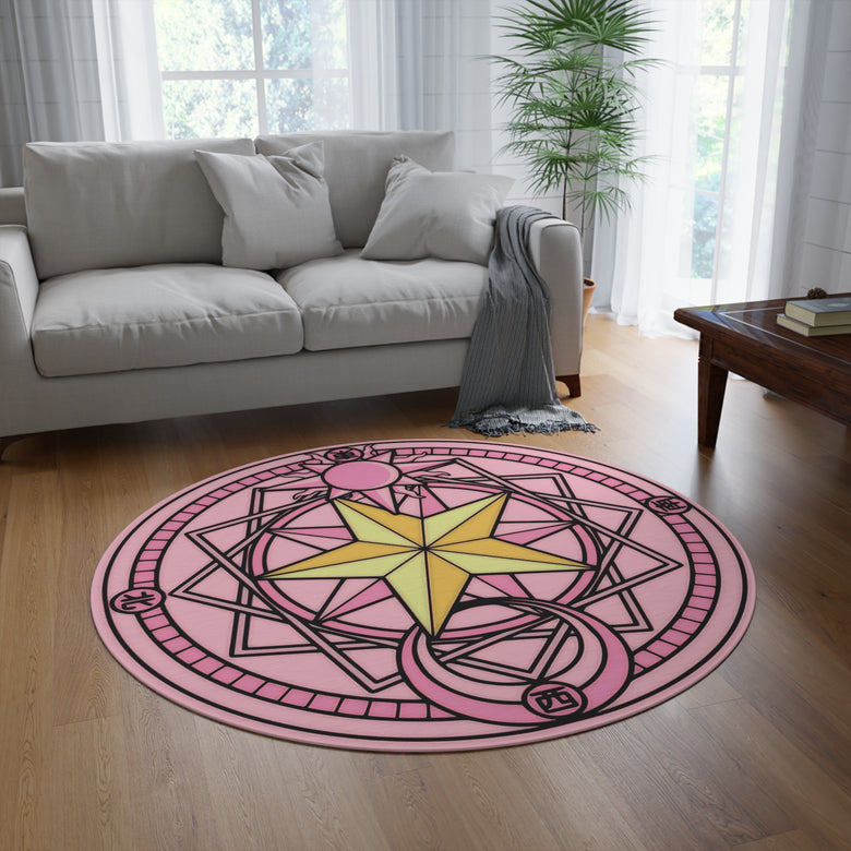 CC Sakura Spell circle Round Rug 60''
