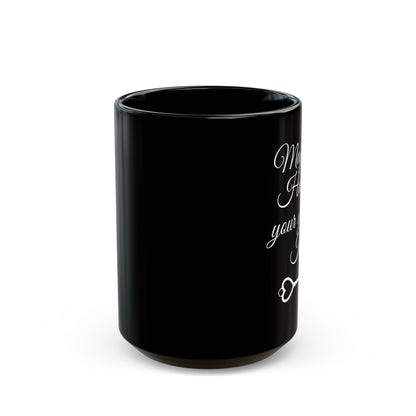 May your Heart be your guiding Key - Kingdom Hearts 11 & 15oz Black Mug