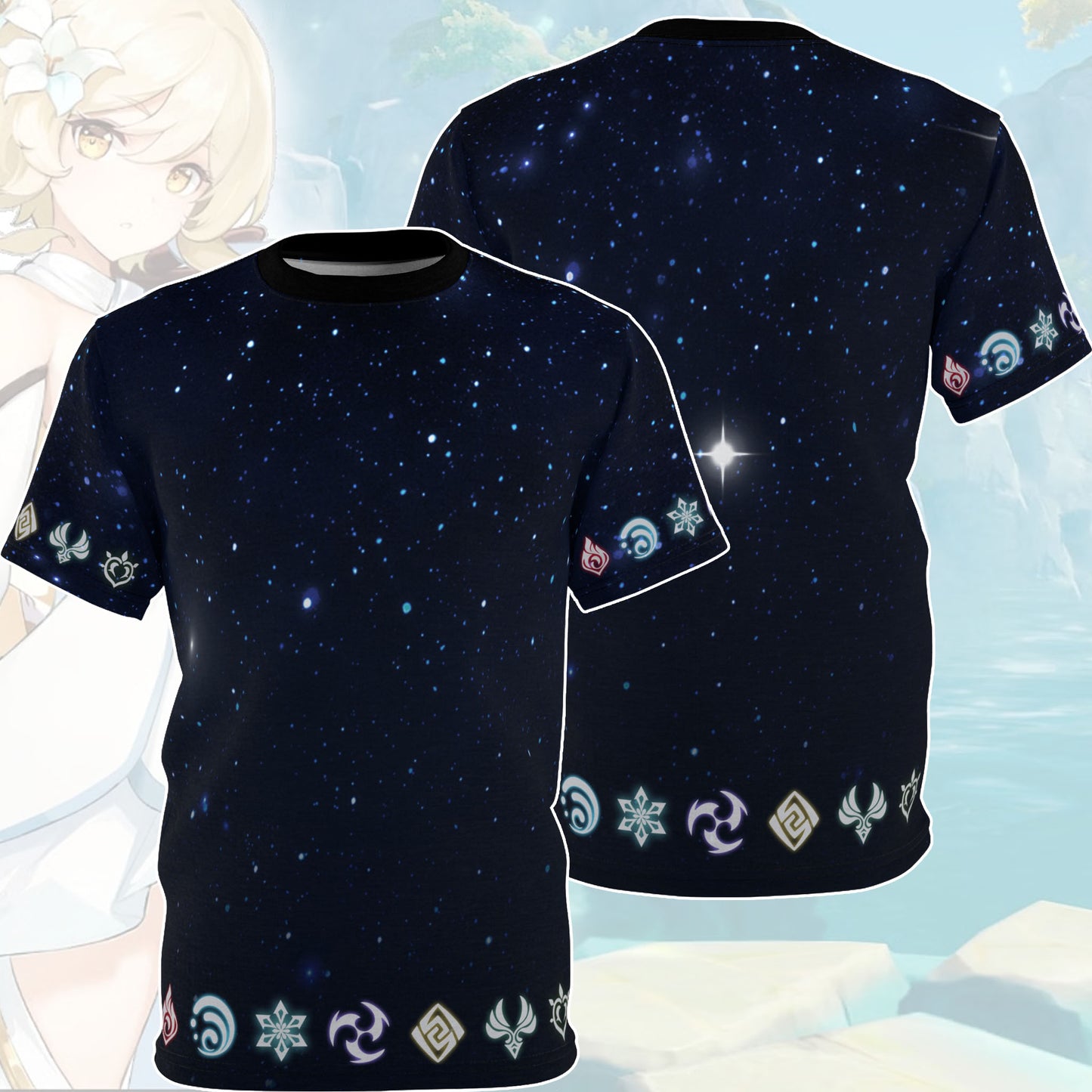 Elemental Traveler - Genshin Impact inspired T shirt
