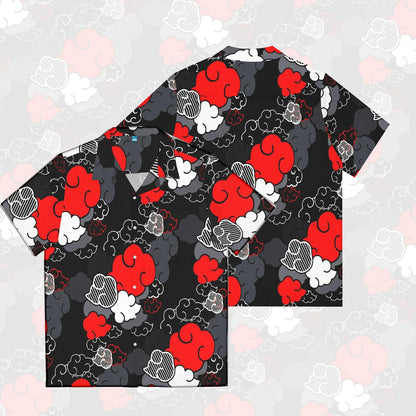 Akatsuki Naruto pattern Hawaiian style Shirt