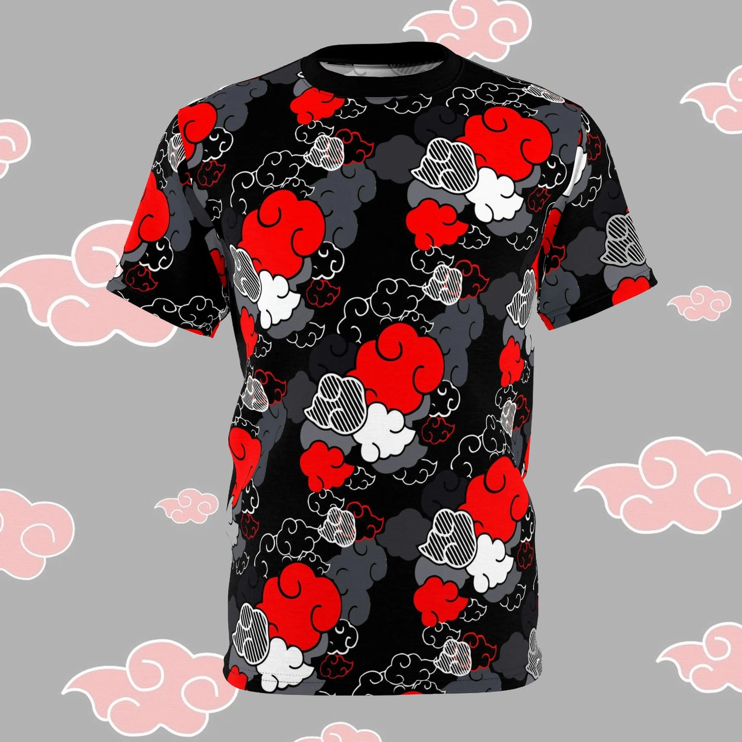 Akatsuki Naruto pattern T Shirt