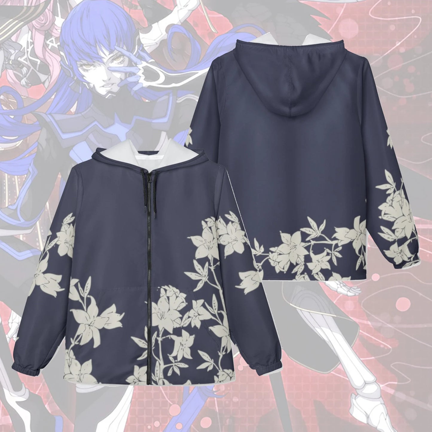 Nahobino's school uniform inspired SMT V Windbreaker Jacket